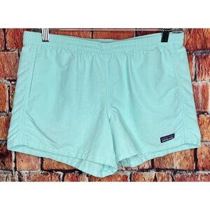 Patagonia Baggies Shorts Girls Size XXL Green 4" Inseam 30" Elastic Waist Nylon